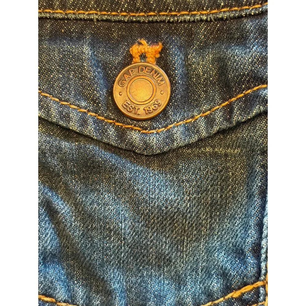 GapKids Denim Jacket Size M Blue Jean Trucker Jacket Unisex Boys Girls Classic